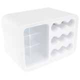 Wall Mounted Umbrella Holder Shelf for Storage Bag, White Ps V1366-AZ2-W-13494