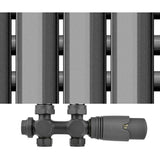 Kit Multibloc for Radiateur Raccordement Central Faucet Vannes Thermostatiques Anthracite, 50mm V1237-MS-626-284