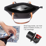 Wine Purse with Hiddens Spout, Tote Beach Bag for Women Large Wine Spout Purse, Holds and Pours 2 V1192-AZ-W-14142