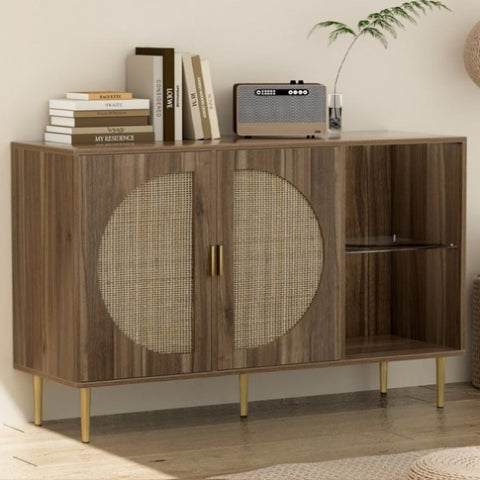 Artiss Buffet Sideboard 2 Doors - ANYA FUR-U-SIDE-RAT-02-WD-AB