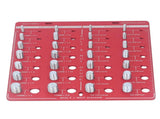Nut and Bolt Thread Checker 7.9x7.9in Identifier Aluminium Alloy Easy Operation Accurate Ruler V1294-YM0710-3114230164011