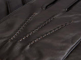 DENTS Aviemore Mens Touchscreen Leather Gloves Warm Winter - Black V563-5-9202-BLK-M
