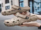 Men'S Summer Mules Beach Shoes Thick-Soled Mules EVA Shoes Anti-Slip Shoes - Khaki - Size 41 V1106-935-16202-KHK-41