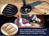 5PCS Angle Grinder Wood Carving Disc Set, Polishing Wheel Pad Sanding Disc for Wood, Stump Grinder V1107-146-91425
