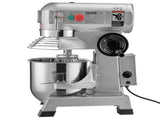 Commercial Food Mixer, 18.7L Commercial Stand Mixer with 3 Adjustable Speeds, 1100W Dough Mixer with V952-ZXSPJBJ20QT1FBO63V3