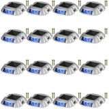 Driveway Lights 16-Pack, Solar Driveway Lights with Switch Button, Solar Deck Lights Waterproof, V952-TYNDD16JTBU000001V0
