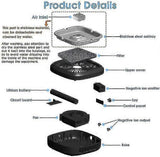 Electric Smokeless Ashtray with 8M Negative Ions Air Purifier for Smoke V1263-JX-4807