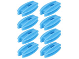 100PCS Electric Fence Insulator Weather Resistant ABS Square Tube Post Insulator for Steel Wire Blue V1294-YM0717-3111220228811