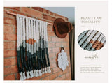 2pcs-Wall Hanging Tapestry Bohemian Hand-woven Tassels Tapestries Sun Mountain Landscape Boho Wall V1192-AZ-W-12526