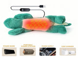 USB-Powered Dinosaur Plush Heating Pillow Soft, Cuddly, and Warm for Cozy Lounging at Home, V1341-ZY-H78EDCM7-GREEN