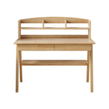 Solid Wood Study Desk with Shelf and Drawers/Rubberwood/Home Office Desk V1057-DM6006N