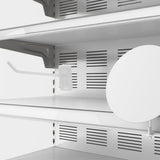 30Pcs Slatwall Design Tool Hanger Hooks White for Workshop V1370-AZ4-16982