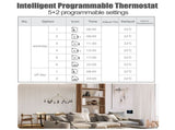 Tuya Smart WiFi Wall Thermostat Programmable Remote Control NTC Sensor LCD Display Touch Button V1294-YM0901-H47111W-1