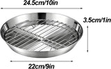 Baking tray for air fryer - Air fryer baking pan - Air fryer accessories - Baking tray with rack V1237-NKKS00075