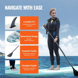Inflatable Stand Up Paddle Board, 152 mm Wide SUP Paddleboard, with Board Accessories, Pump, Paddle, V952-CQJBPTKPTKBLR6D1UV0