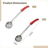 8PCS Stainless Steel Serving Spoons, 4PCS Slotted Spoons for Cooking and 4PCS Ladles, Long Handle V1192-AZ-W-18249