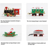 Christmas Train Set with Sounds Lights Electric Rail Car Toy Mini Train Toy Set for Christmas V1294-YM0715-10324230