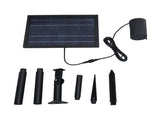 Solar Air Pump with 2 Bubble Stones with Hose 8W 10V 2400mAh ABS and Polysilicon Solar Oxygen Pump V1294-YM0706-3111230189611