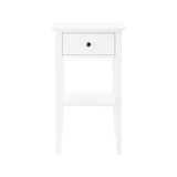 Sarantino Rue Bedside Table in White TBL-470-02-WH