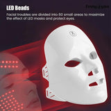LED Facial Mask Skin Rejuvenation Anti-Aging LED Therapy Skincare Device V1107-135-34929