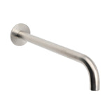 Brushed Nickel 300mm Extra Long Wall Mounted Extention Bathtub Filler Spout Set V1233-SP60530BS