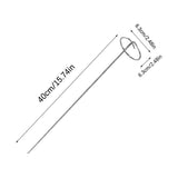 Metal Wine Glass Stake Rustproof Outdoor Drink Holder Ground Insert Stand for Garden Patio Picnic V1192-AZ-W-24140