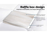 Giselle Bedding 5cm Bamboo Pillowtop Mattress Topper 1000GSM Mattress Pad for Back Pain Relief TOPPER-BAM-Q
