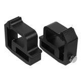 2-Pack Heavy Duty Black Truck Cap Mounting Clamps for Secure Camper Shell and Ladder Rack Stability V1192-AZ-W-34385