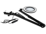 LED 5X Magnifying Lamp with Clamp USB Dimmable Desk Magnifier Light for Reading Embroidery V1294-YM0901-3119200149311