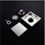 Invisible Floor Drain Stainless Steel Sink Floor Drain Deodorant for Bathroom 1Set V1369-AZ3-W-20183
