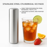 2Pack Ice Packs for Lunch Boxes Ice Pack for Cooler Reusable Stainless Steel Ice Packs for Coolers, V1107-133-99805-SLR-2PACK