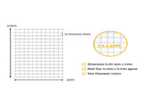 i.Pet Poultry Chicken Fence Pet Netting Wire Mesh Roll Duck Goose Coop 40Mx0.91M PET-CF-40X91-SV