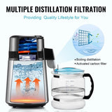 Water Distiller, 4L 1.05 Gallon Pure Water Purifier Filter For Home Countertop, 750W Distilled Water V952-BXGZLSJYS4LD2TK5LV3