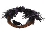 Halloween Wreath Bowknot Crow Garland Decoration Home Door Hallway Hanging Wreath V1294-YM0706-3115230075811