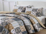 Retro Charm Queen Bedspread Set with Bold Checkered Design V745-MAC080631Q13U