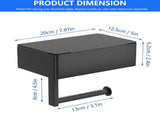 Toilet Roll Holder - Toilet Roll Holder with - Toilet Paper Holder - Small & Tray V1188-MS101-01717-1