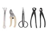 5Pcs Bonsai Tool Set Kit Carbon Steel Bonsai Scissors Rake Branch Cutter Pruning Shears Pliers V1294-YM0512-3111220300311