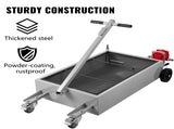 Low Profile Oil Drain Pan Truck Drain Pan 57 L with Pump Hose Casters V952-QCPYP15JLSYYLBYC1V0