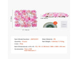 3D Flower Wall Panel, 12 PCS 15 x 15 inch, Artificial Floral Wall Background Mesh Backing V952-PJSRZZWQ12PCUTY5VV0