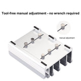 Adjustable Laptop Stand - Fits 5 Devices, Modern Design, Tool Free Adjustment, Protective & Stable V1192-AZ-W-0793