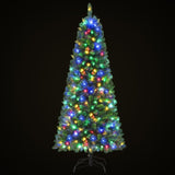 Jingle Jollys 1.8M Pre-lit Christmas Tree 8 Mode Multi Colour 200 LED Light Xmas XM-TR-SLIM-6FT-MC