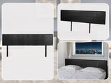 PU Leather King Bed Headboard Bedhead - Black V63-768155