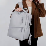 Travel Backpack Durable Backpack Organized Storage Backpack Comfortable - Light Gray - Size L V1347-127-66522-LTG-L