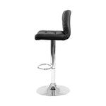 Artiss 2x Bar Stools Leather Gas Lift Black BA-TW-NEW1055-BKX2