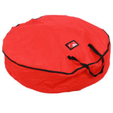 Red Christmas Gift Storage Bag Decoration Bell Wreath Garland Container Waterproof Dustproof V1294-YM0901-3111200129011