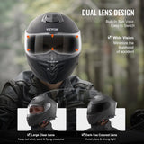 Full Face Motorcycle Helmet Motocross Helmet with Bluetooth Slot V952-MTCQKOZBSMHSVYL17V0