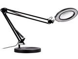 Magnifying Glass with Light and Stand, 5X Magnifying Lamp, 4.3" Glass Lens, Base and Clamp 2-in-1 V952-YGFDDYDZBCMAJI42JV9