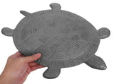 Slip Resistant Cast Iron Turtle Stepping Stone for Outdoor Pathways V1366-AZ2-W-21562