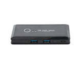 4 USB 2.0 Output Port Computer Sharing Hub Switcher Selector for Mac Chrome OS - Black V1263-JX-240