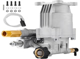Pressure Washer Pump, 19 mm Shaft Horizontal, 3400 PSI, 2.5GPM, Replacement Power Washer Pumps Kit, V952-HZXPBHZ34INCHU81SV0